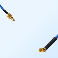 SSMC Female R/A - SBMA Bulkhead Male Semi-Flexible Cable Assemblies