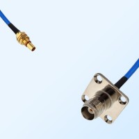 TNC Female 4 Hole - SBMA Bulkhead Male Semi-Flexible Cable Assemblies