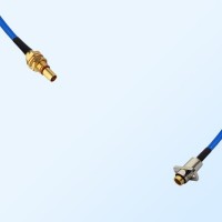 SBMA Bulkhead Male - SBMA Female 2 Hole Semi-Flexible Cable Assemblies