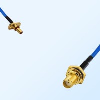 SMA Bulkhead Female with O-Ring - SBMA Male 2 Hole Semi-Flexible Cable