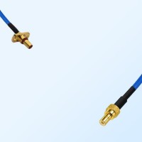 SMB Male - SBMA Male 2 Hole Panel Mount Semi-Flexible Cable Assemblies