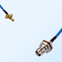 TNC Bulkhead Female with O-Ring - SBMA Male 2 Hole Semi-Flexible Cable