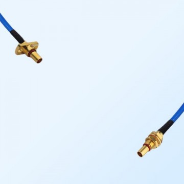 SBMA Male 2 Hole - SBMA Bulkhead Male Semi-Flexible Cable Assemblies