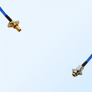 SBMA Male 2 Hole - SBMA Female 2 Hole Semi-Flexible Cable Assemblies