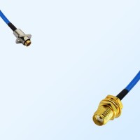 SMA Bulkhead Female - SBMA Female 2 Hole Semi-Flexible Cable