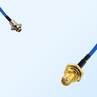 SMA O-Ring Bulkhead Female - SBMA Female 2 Hole Semi-Flexible Cable