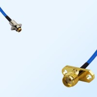 SMA Female 2 Hole - SBMA Female 2 Hole Semi-Flexible Cable Assemblies