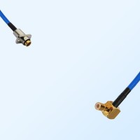 SMB Male R/A - SBMA Female 2 Hole Semi-Flexible Cable Assemblies