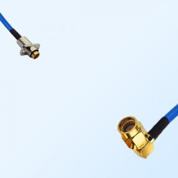 SSMA Male R/A - SBMA Female 2 Hole Semi-Flexible Cable Assemblies