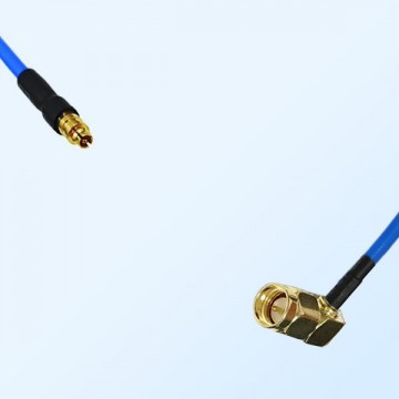 SMPM Female - SMA Male Right Angle Semi-Flexible Cable Assemblies