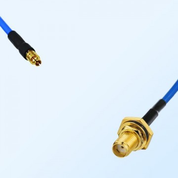 SMPM Female - SMA Bulkhead Female with O-Ring Semi-Flexible Cable