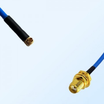 SMPM Female R/A - SMA Bulkhead Female Semi-Flexible Cable Assemblies