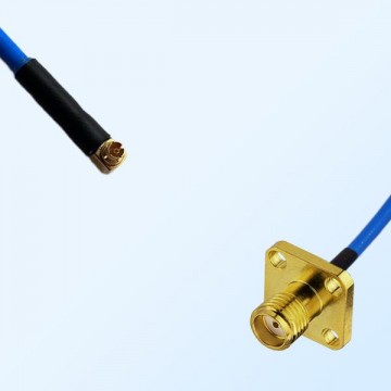 SMPM Female R/A - SMA Female 4 Hole Semi-Flexible Cable Assemblies