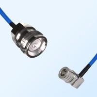 4.3/10 DIN Female - QMA Male R/A Semi-Flexible Cable Assemblies