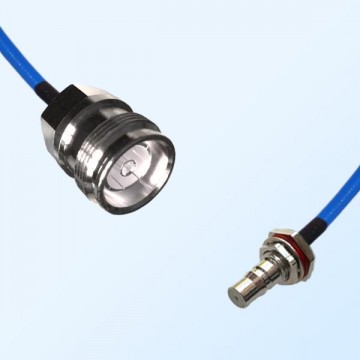 4.3/10 DIN Female - QMA O-Ring Bulkhead Female Semi-Flexible Cable