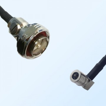 7/16 DIN Male - QMA Male Right Angle Coaxial Jumper Cable