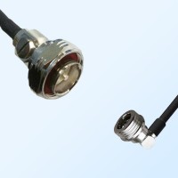 7/16 DIN Male - QN Male Right Angle Coaxial Jumper Cable