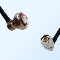 7/16 DIN Male Right Angle - N Male Right Angle Coaxial Jumper Cable