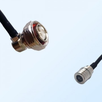 7/16 DIN Male Right Angle - QMA Male Coaxial Jumper Cable