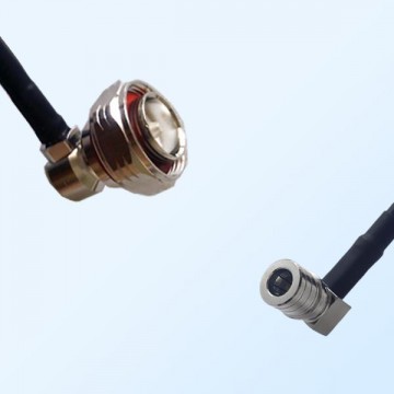 7/16 DIN Male Right Angle - QMA Male Right Angle Coaxial Jumper Cable