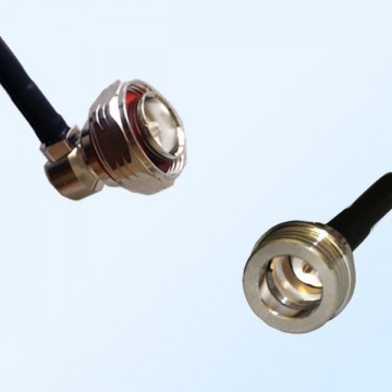 7/16 DIN Male Right Angle - QN Male Coaxial Jumper Cable