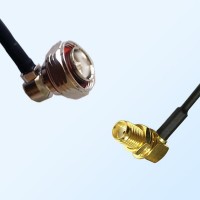 7/16 DIN Male R/A - SMA Bulkhead Female R/A Coaxial Jumper Cable