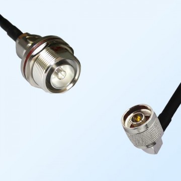 7/16 DIN Bulkhead Female with O-Ring - N Male R/A Coaxial Jumper Cable