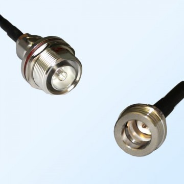7/16 DIN Bulkhead Female with O-Ring - QN Male Coaxial Jumper Cable