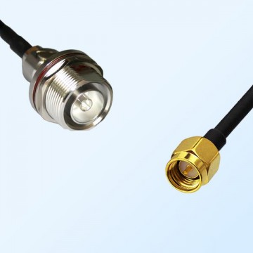 7/16 DIN Bulkhead Female with O-Ring - SMA Male Coaxial Jumper Cable