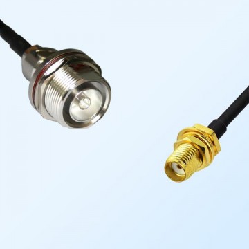 7/16 DIN Bulkhead Female with O-Ring - SMA Bulkhead Female Cable