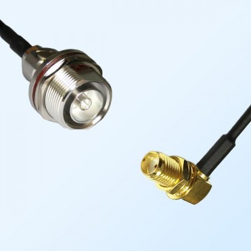 7/16 DIN Bulkhead Female with O-Ring - SMA Bulkhead Female R/A Cable