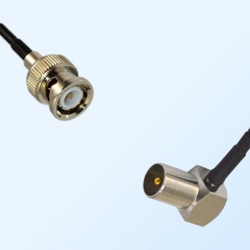 BNC Male - DVB-T TV Male Right Angle Coaxial Cable Assemblies
