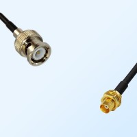 BNC Male - MCX Bulkhead Female Coaxial Cable Assemblies