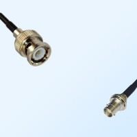 BNC Male - Mini BNC Bulkhead Female Coaxial Cable Assemblies