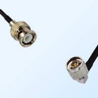 BNC Male - N Male Right Angle Coaxial Cable Assemblies