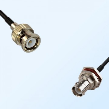BNC Male - RP BNC Bulkhead Female with O-Ring Coaxial Cable Assemblies
