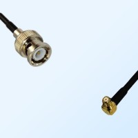 BNC Male - RP MCX Male Right Angle Coaxial Cable Assemblies