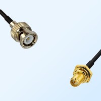 RP SMA Bulkhead Female with O-Ring - BNC Male Coaxial Cable Assemblies