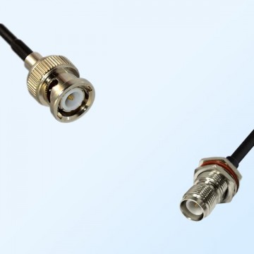 BNC Male - RP TNC Bulkhead Female with O-Ring Coaxial Cable Assemblies