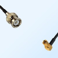 BNC Male - SMC Female Right Angle Coaxial Cable Assemblies