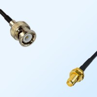 BNC Male - SSMA Bulkhead Female Coaxial Cable Assemblies