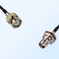 BNC Male - TNC Bulkhead Female with O-Ring Coaxial Cable Assemblies