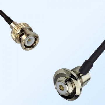 BNC Male - UHF Bulkhead Female Right Angle Coaxial Cable Assemblies