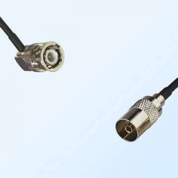 BNC Male Right Angle - DVB-T TV Female Coaxial Cable Assemblies
