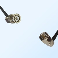 BNC Male Right Angle - F Male Right Angle Coaxial Cable Assemblies