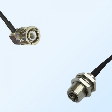 BNC Male Right Angle - FME Bulkhead Male Coaxial Cable Assemblies