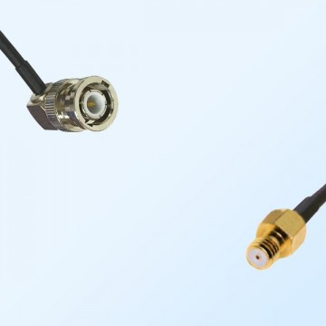 Microdot 10-32  Female - BNC Male Right Angle Coaxial Cable Assemblies