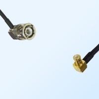 BNC Male Right Angle - MCX Male Right Angle Coaxial Cable Assemblies