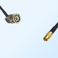 BNC Male Right Angle - MCX Female Coaxial Cable Assemblies