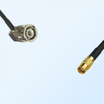 BNC Male Right Angle - MCX Female Coaxial Cable Assemblies